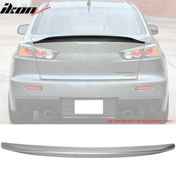 Roof Trunk Spoiler Fits 08-17 Mitsubishi Lancer Matte Black Roof Trunk Spoiler Fits 08-17 Mitsubishi Lancer Matte Black